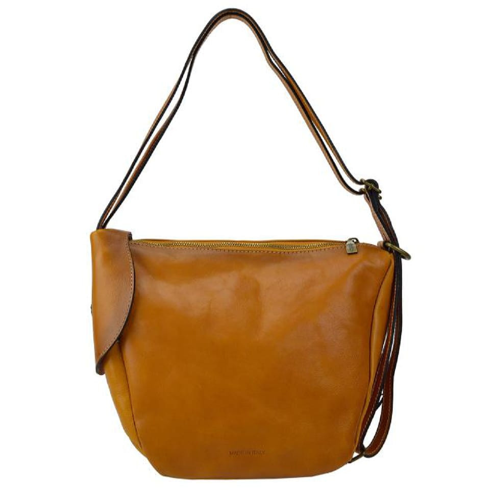 Pratesi BCO492 - Falgano B492 Shoulder Bag in cow leather Falgano B492 Cognac