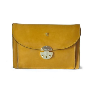 Pratesi RSE203/D - Tullia d'Aragona Lady Bag in cow leather Radica Mustard