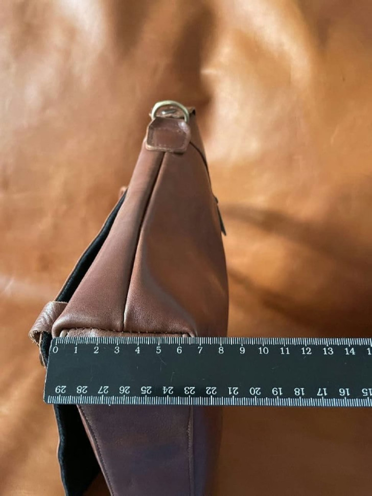 Шкіряна чоловіча сумка кольору хеннессі TARWA GB-7120-3md