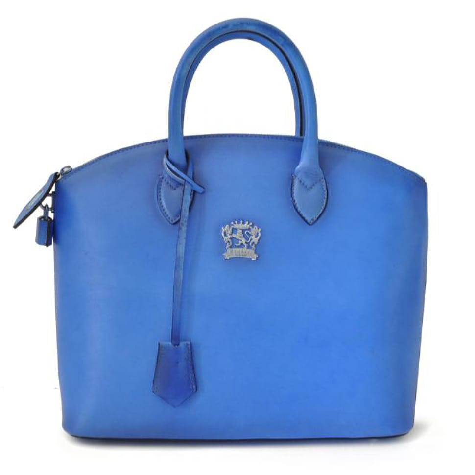 Pratesi BBE348 - Versilia Bruce Handbag in cow leather Bruce Electric Blue
