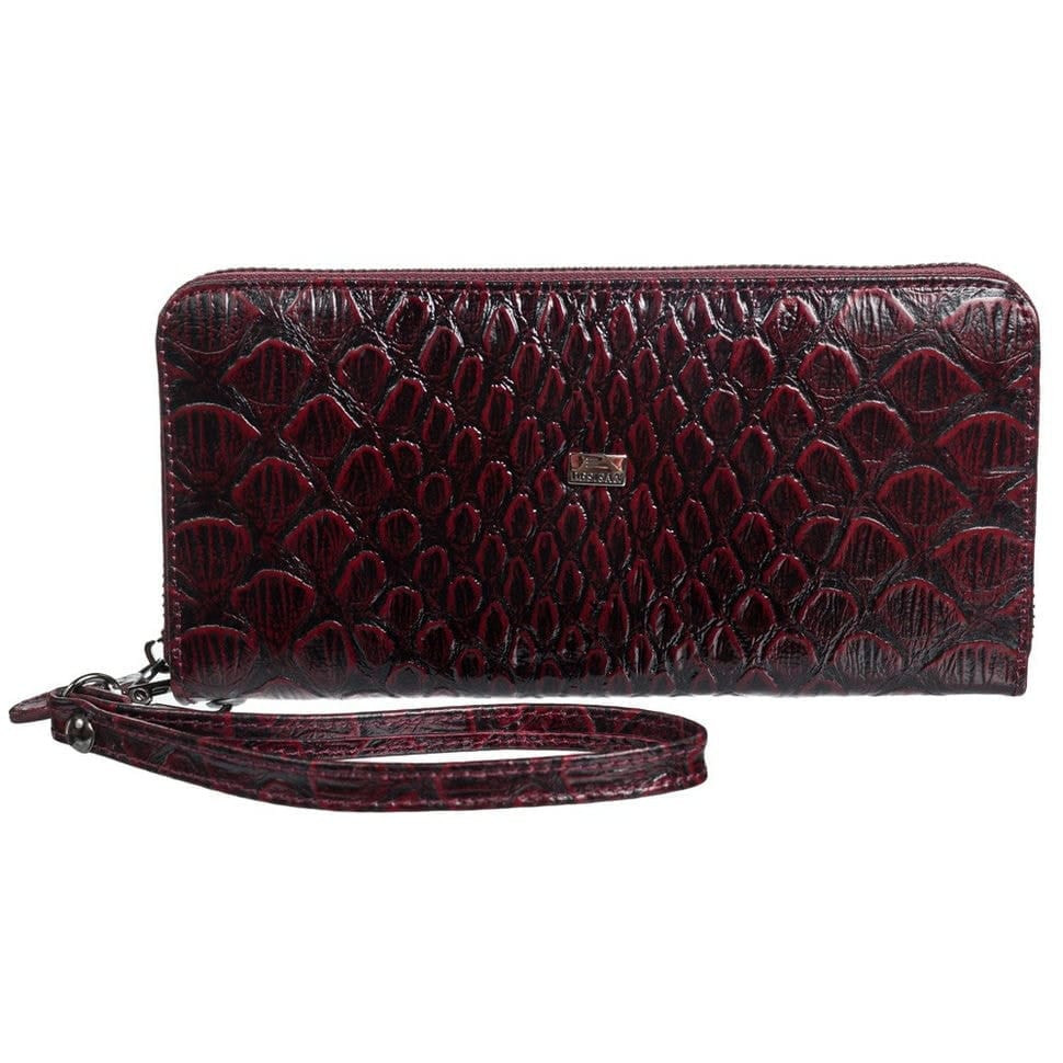 Гаманець жіночий шкіряний Desisan 09-661 бордо луска