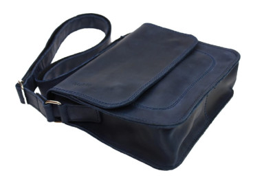 Women's leather small clutch bag SULLIVAN 2636 (25) blue