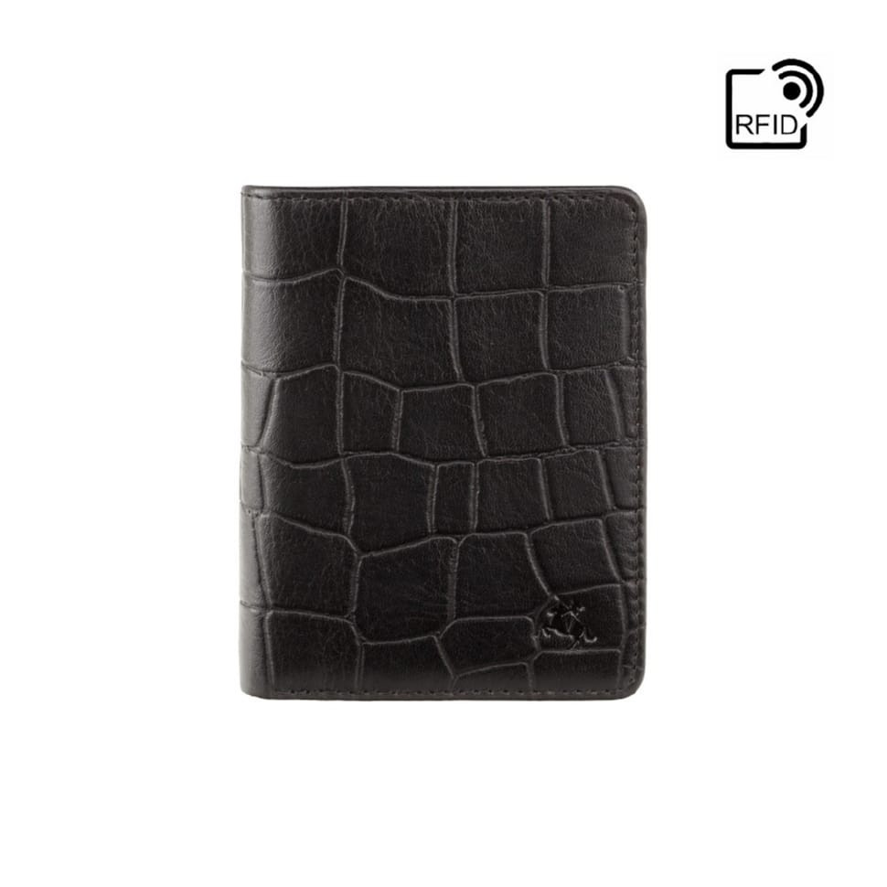 Men's wallet Visconti CR91 Caiman with RFID (Black)