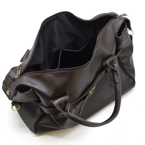 Дорожня шкіряна сумка GC-7079-3md бренду TARWA, коричневого кольору