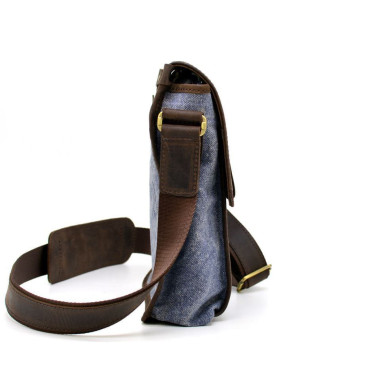 Сумка через плечо канвас + кожа RKj-3938-4lx Tarwa