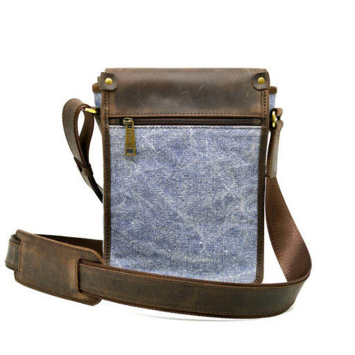 Сумка через плече канвас + шкіра RKj-3938-4lx Tarwa