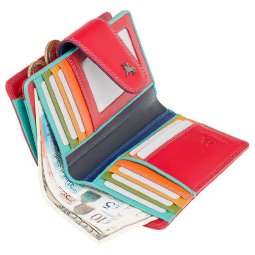 Гаманець жіночий Visconti SP30 Ylang c RFID (Red Multi Spectrum)