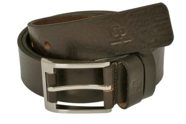 Leather belt Rullo, chocolate Grande Pelle 511107001