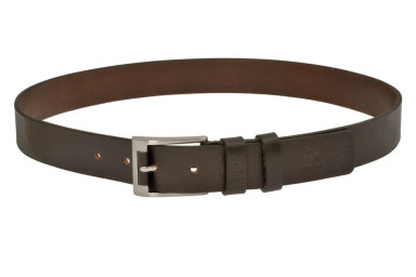 Leather belt Rullo, chocolate Grande Pelle 511107001