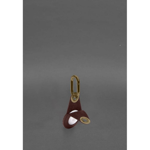 Шкіряний чохол для Apple AirTag Бордовий