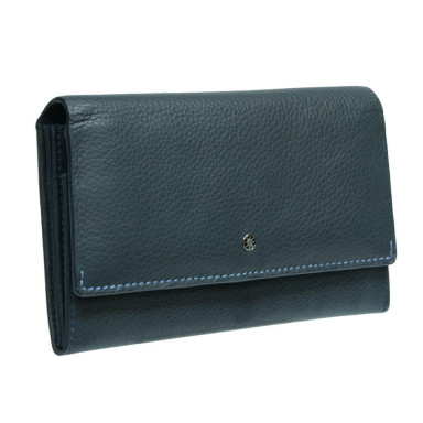 Портмоне кожаное Timone 11048 navy синий