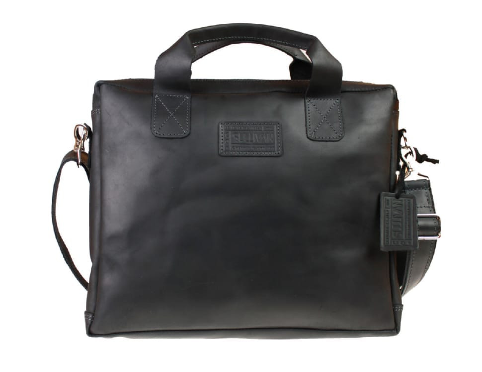 Bag man's large leather A4 SULLIVAN 74224 (46) black
