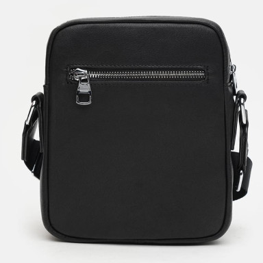 Men's leather bag Ricco Grande K12141bl-black