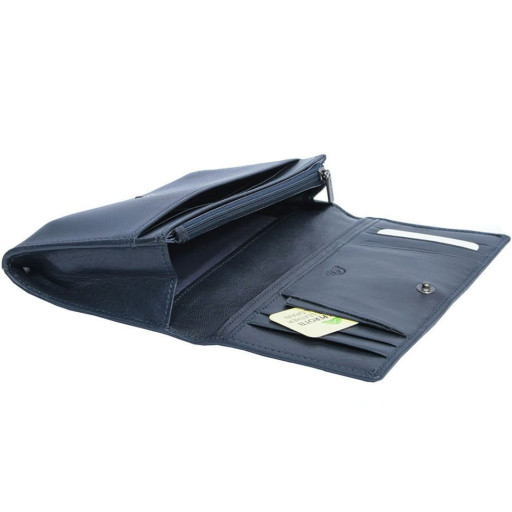 Шкіряне портмоне Newcontatto 3435 navy синій