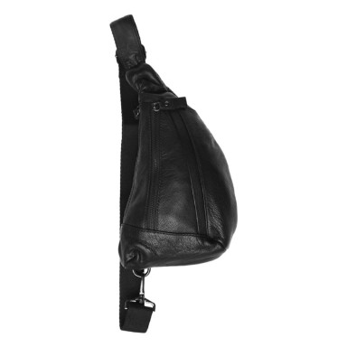 Keizer Mens Leather Backpack K18807-black