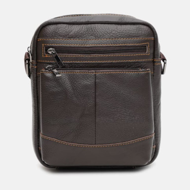 Men's leather bag Keizer K1133br-brown