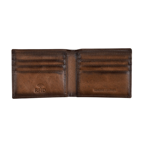 Чоловічий шкіряний гаманець Hammonds Flycatcher HF595 Ombre Tan (Коричневий)