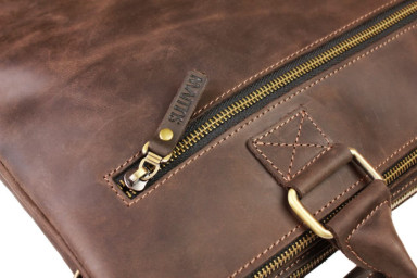 Large leather document bag A4 Sullivan 742-30(60)