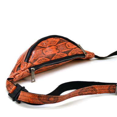 Beautiful belt bag made of python skin REP4-3035-3md from Tarwa
