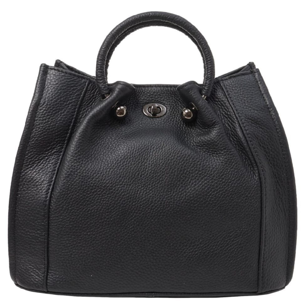 Сумка жіноча шкіряна GIORGIO FERRETTI GF2020588-1 чорна