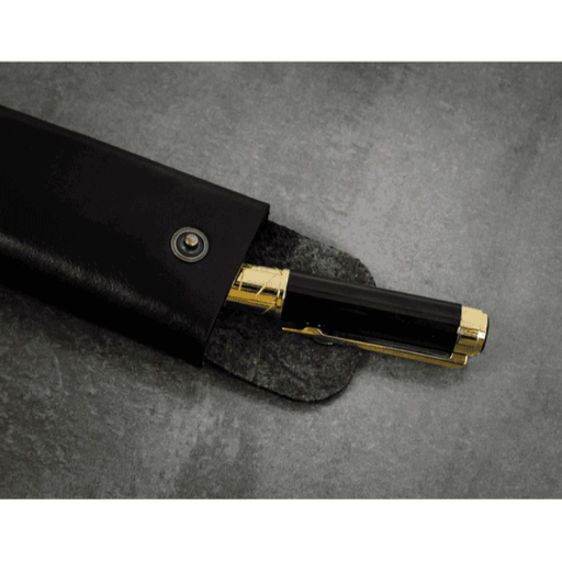 Шкіряний тримач для ручок - Appointment in Samarra - Чорний колір - Time Resistance 5200801