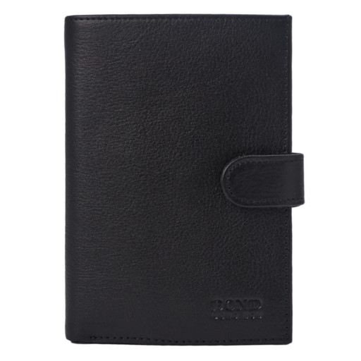 Портмоне шкіра BOND 509-111 чорний гладкий