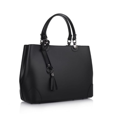 Кожаная женская сумка Virginia Conti Italy - Art8228black