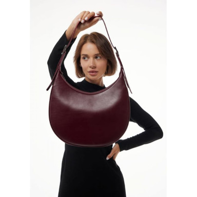 Women's leather bag Vivian burgundy