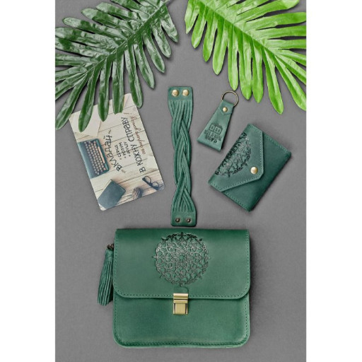 Жіночий подарунковий набір шкіряних аксесуарів Монреаль