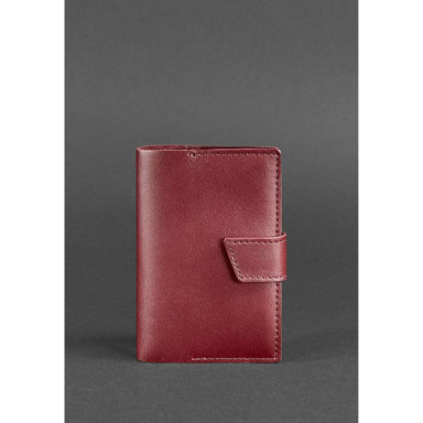 Leather passport cover 4.0 burgundy