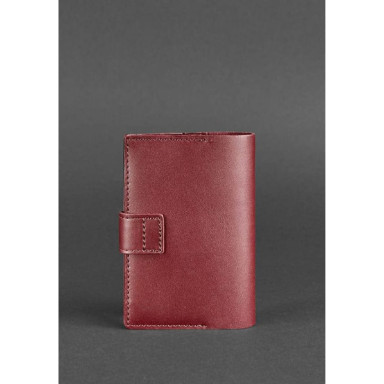 Leather passport cover 4.0 burgundy