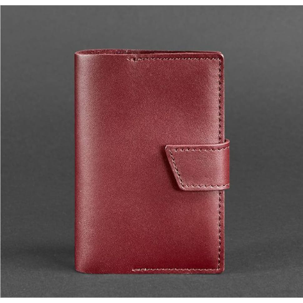 Шкіряна обкладинка для паспорта 4.0 бордова