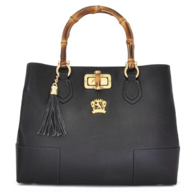 Pratesi BNE291 - Sarteano Shoulder Bag in cowhide leather Bruce Black