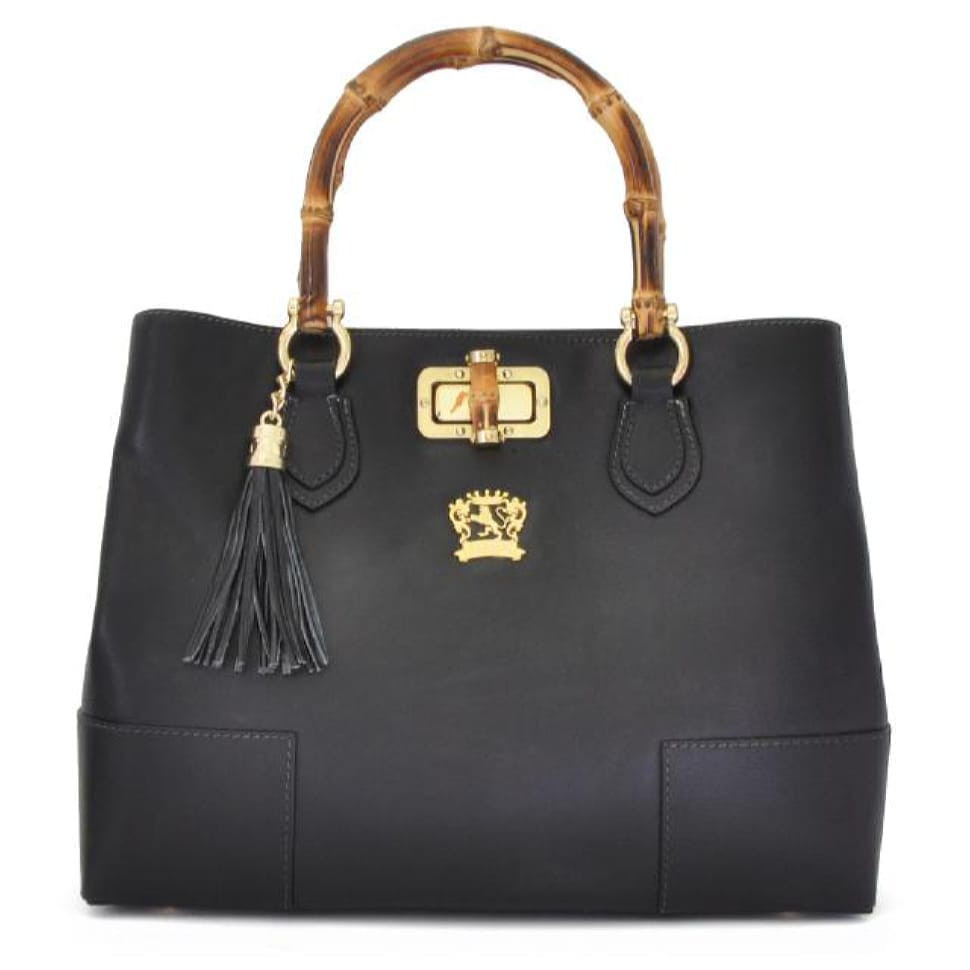 Pratesi BNE291 - Sarteano Shoulder Bag in cowhide leather Bruce Black