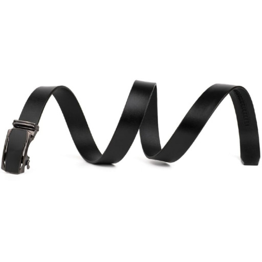 Матовий чоловічий ремінь батал Vintage 20731 Чорний