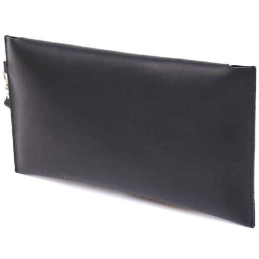 Шкіряна матова тревел-косметичка унісекс Shvigel 16426 Чорний