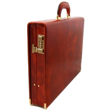 Pratesi KMA317/7 - Machiavelli Small King Attach Case 24H in cow leather King Brown