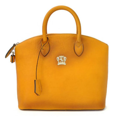 Pratesi BSE348 - Versilia Bruce Handbag in cow leather Bruce Mustard