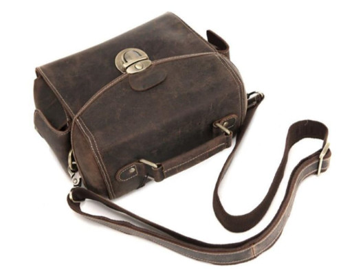 Шкіряна сумка для камери фотоапарата коричнева Bexhill bx3516