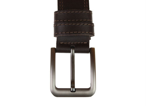 Ремінь чоловічий шкіряний джинсовий подвійна строчка SULLIVAN112-26 (8) 115-150 см коричневий