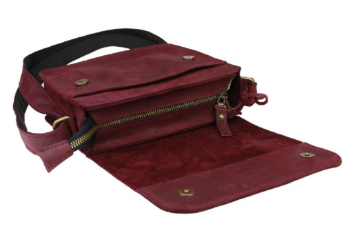 Сумка жіноча шкіряна маленька клатч SULLIVAN 266(25) марсала