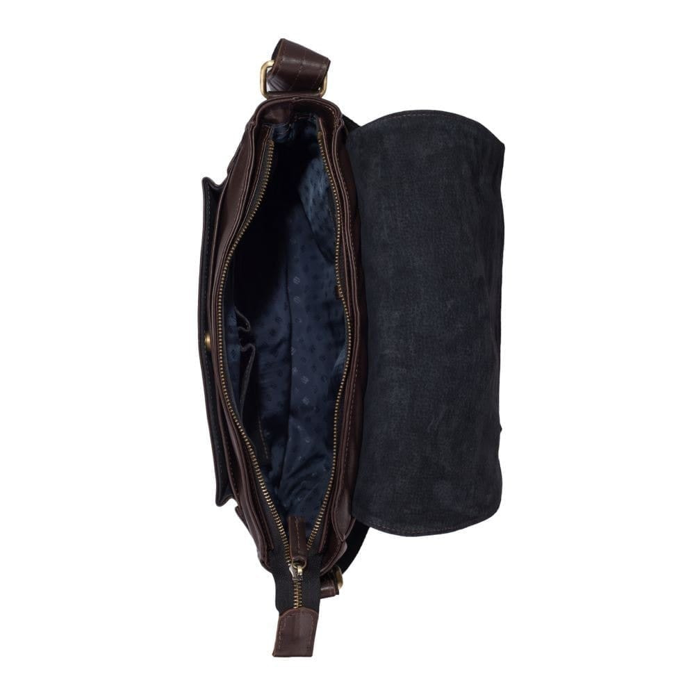 Чоловіча шкіряна сумка через плече з телячої шкіри TARWA, GC-6046-2md