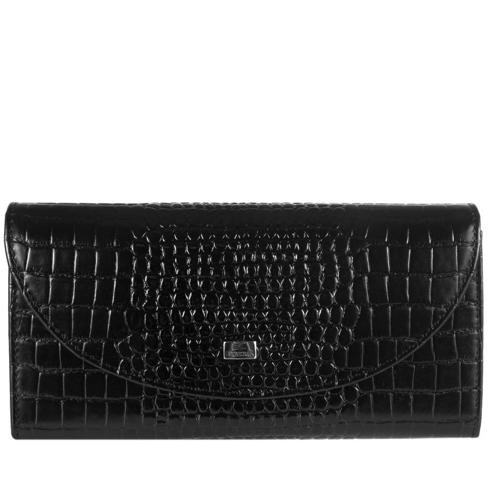 Гаманець жіночий шкіряний Desisan 733-633 чорний дрібний кроко