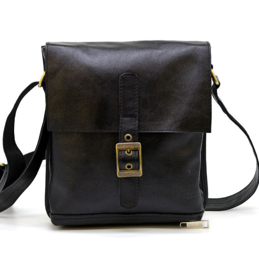 Чоловіча шкіряна сумка-месенджер GA-7157-3md від українського бренду TARWA