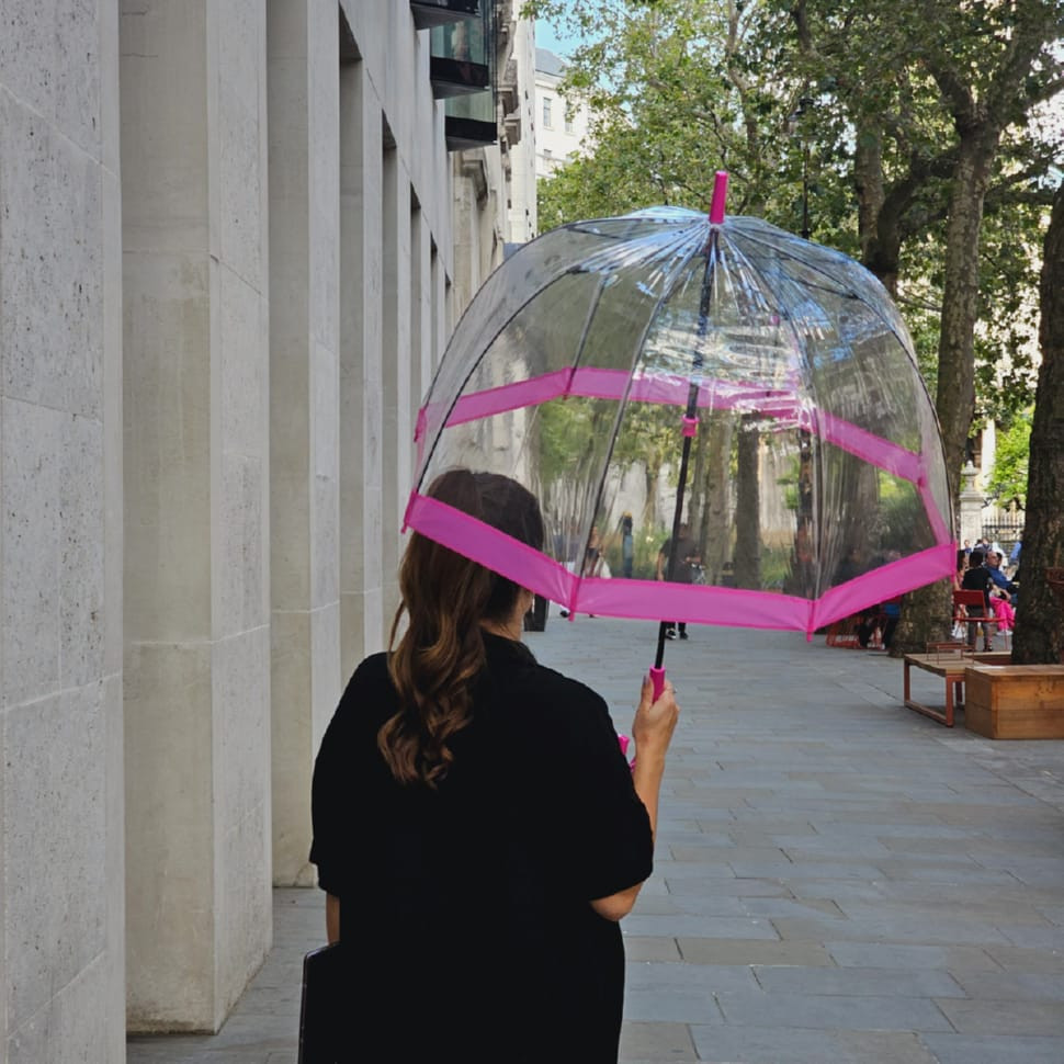 Umbrella-cane for women Fulton Birdcage-1 L041 Pink (Pink)