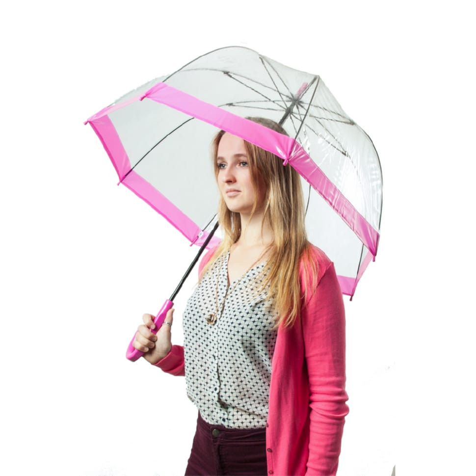 Umbrella-cane for women Fulton Birdcage-1 L041 Pink (Pink)