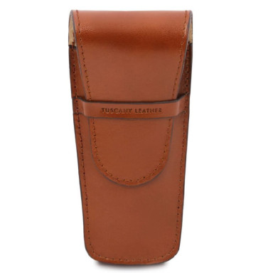 Exclusive leather 2 slots pen/watch holder Tuscany TL141273
