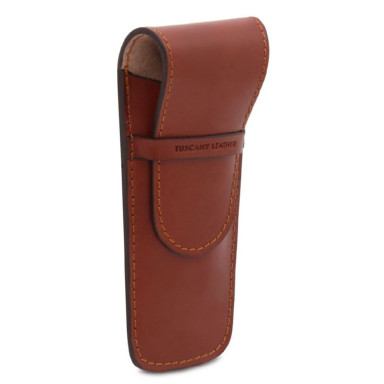 Exclusive leather 2 slots pen/watch holder Tuscany TL141273