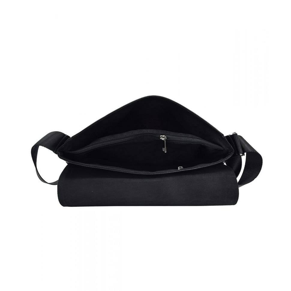 Портфель м'який шкіряний BOND 1123-281 чорний флотар