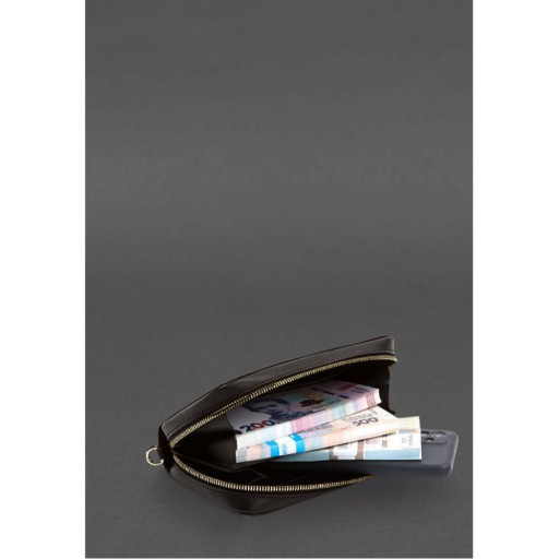 Шкіряний клатч-купюрник 4.0 темно-коричневий краст